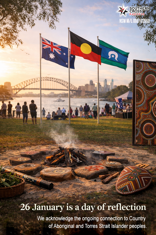 Placeholder image acknowledging Australia Day with respect for Indigenous culture, Country, and community connection.