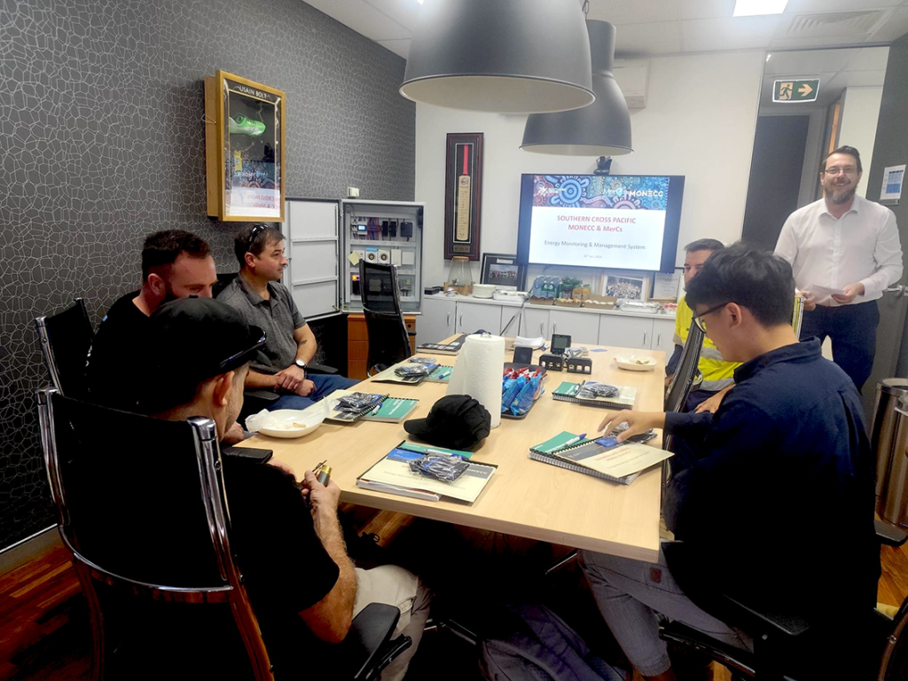 Industry partners gathered during energy monitoring and management system session at Southern Cross Pacific.
